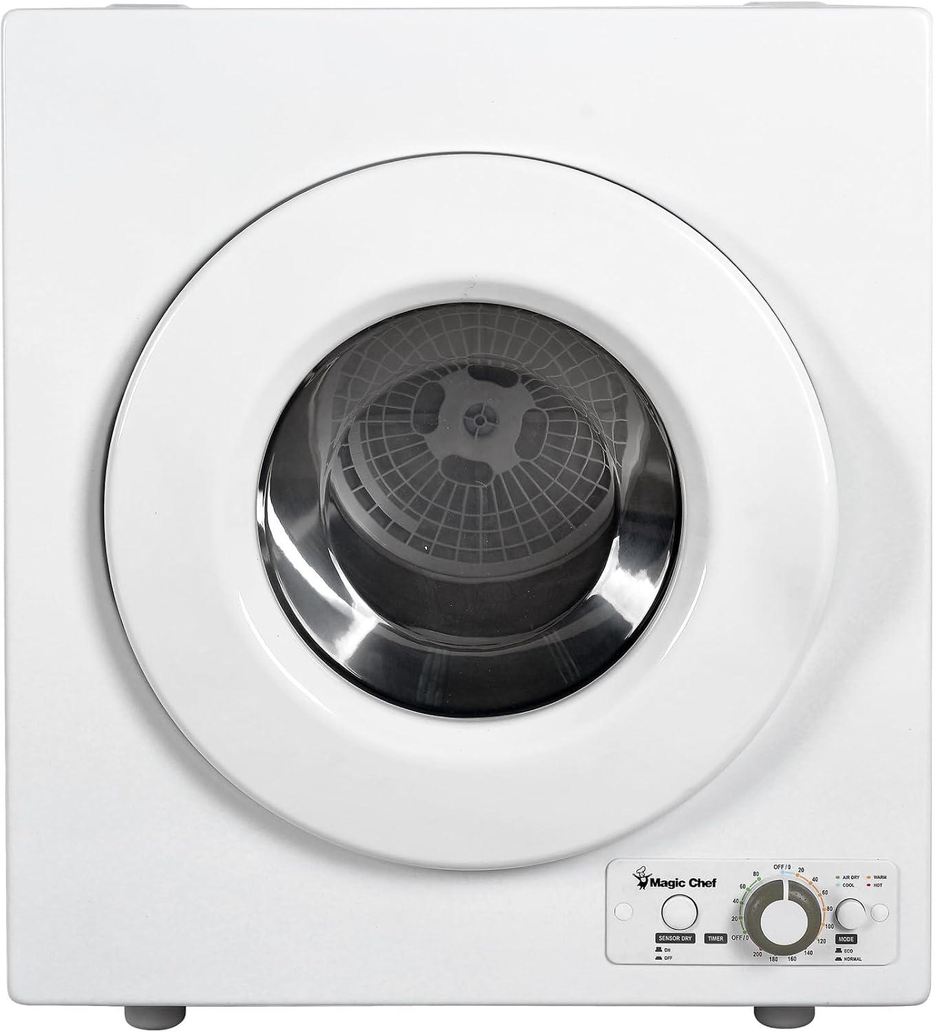 2.6 cu. ft. White Compact Electric Dryer | 2.6-Cu. Ft. Compact Electric Dryer, White, Perfect for Home or Apartment