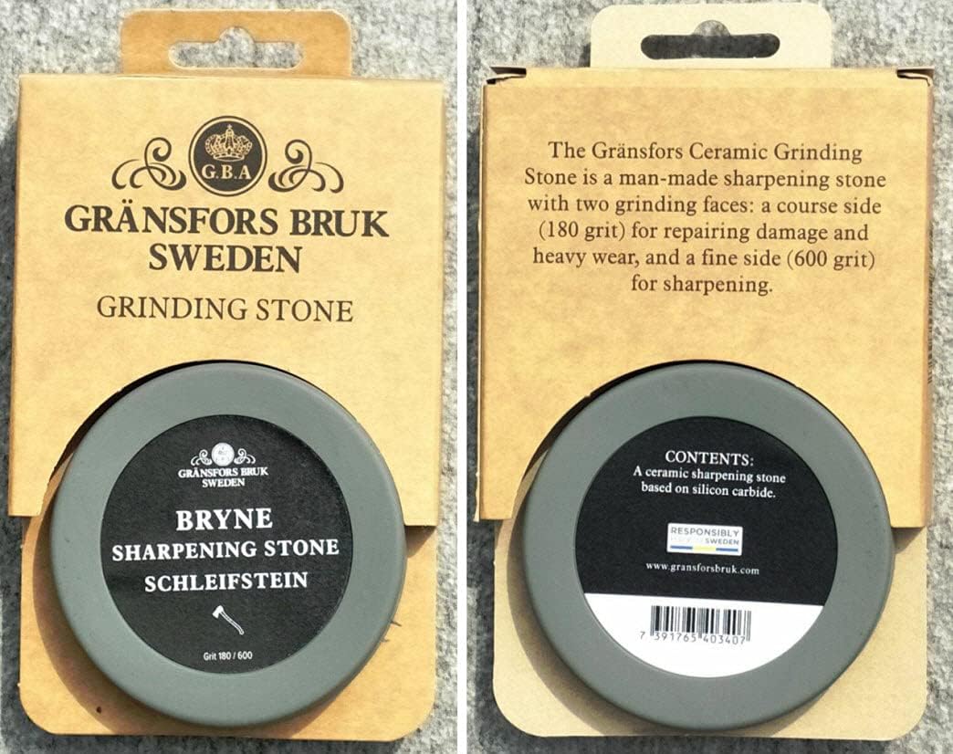 Gransfors Bruk Small Forest Axe (420) with Ceramic Grinding Sharpening Stone (4034) - Bundle (2 Items)