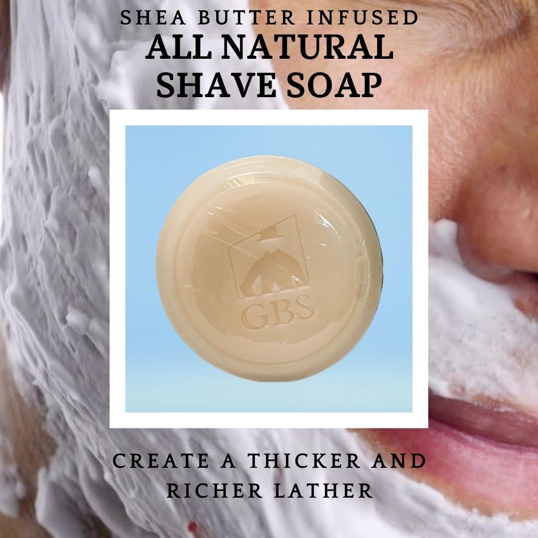GENTS Men’s Shave Soap, 97% Natural Cedar Pine Scent, Rich Lather Wet Shaving, Traditional Shaving Soap for Men, 3oz Puck