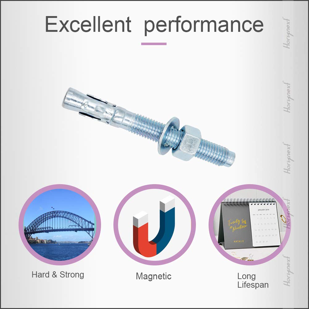 3/8 Concrete Anchors, Concrete Wall Anchors, Metal Wedge Bolts