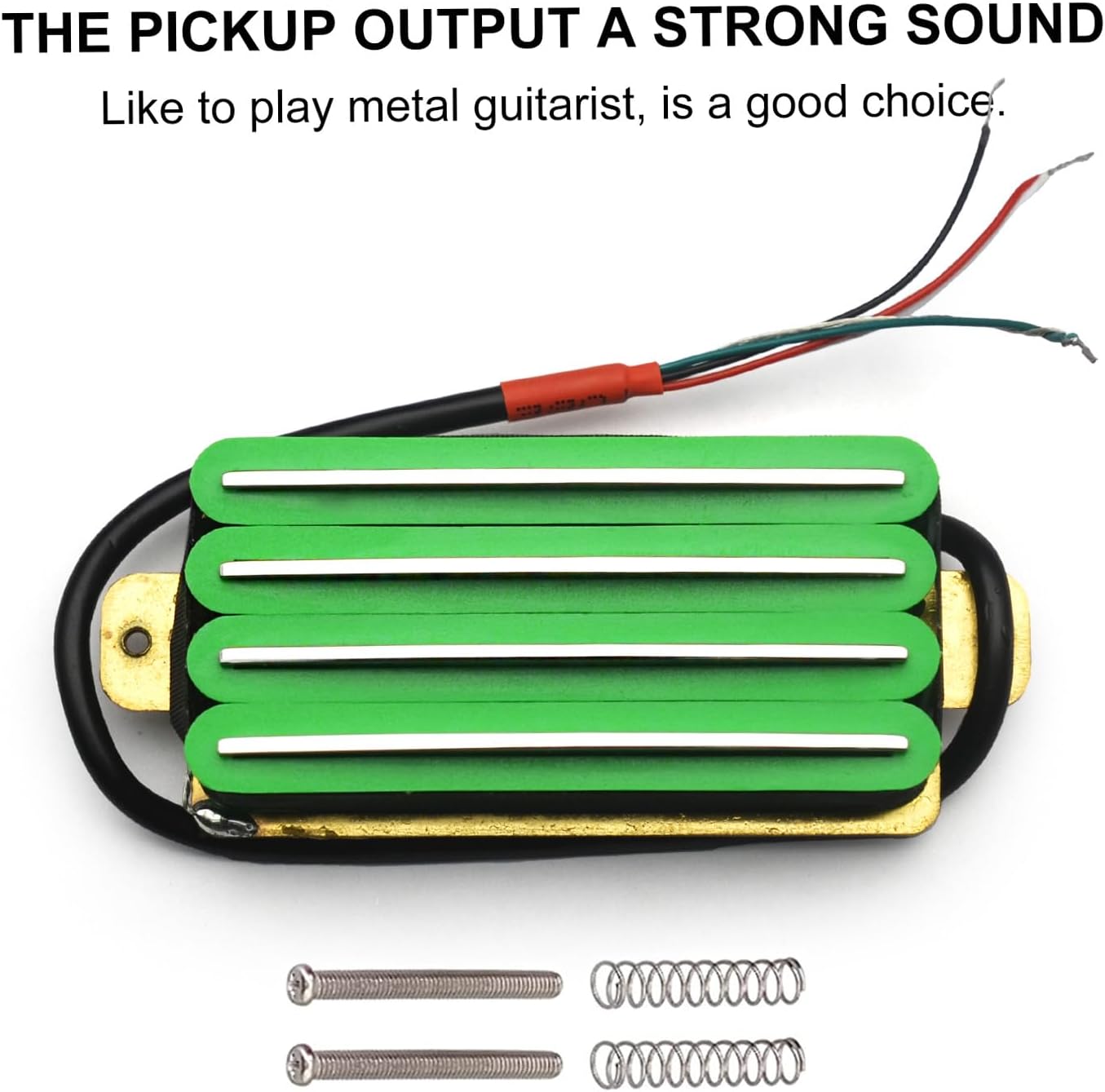 SAPHUE 2-Dual Blade Electric Guitar High Output Track Type Four Coil Humbucker Pickup Black