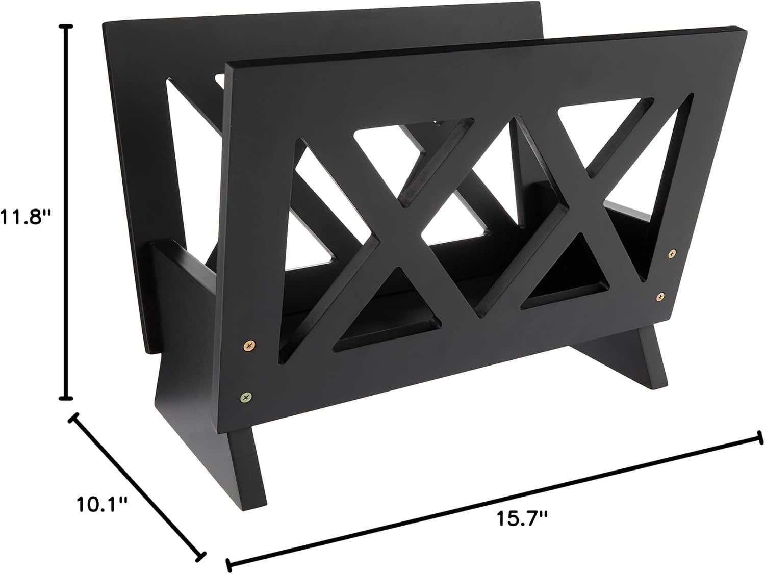 Frenchi Home Furnishing Contemporary Magazine Rack, white