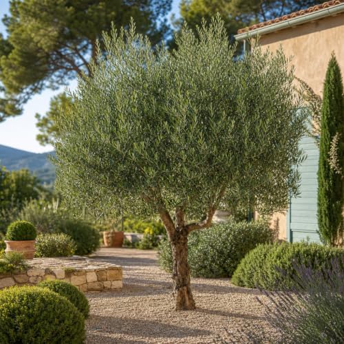 Arbequina Olive Tree - Beautiful Live Plant - 6 Inch Pot - Grow Your Own Olives Indoors - Olea Europaea