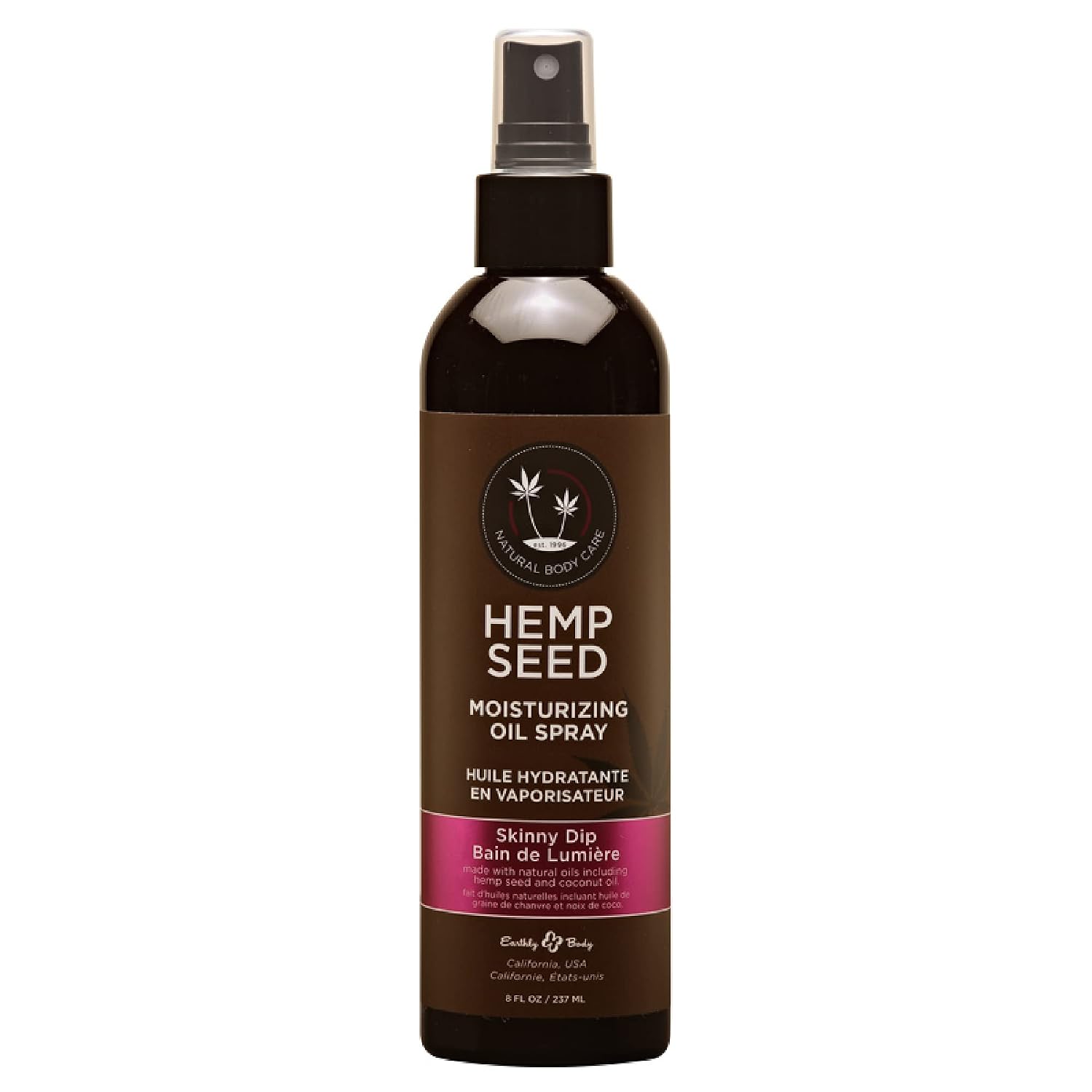 Hemp Seed Moisturizing Oil Spray - 8 oz - Smooth, Moisturize & Protect Skin - With Vitamin E + Hemp Seed, Coconut & Avocado Oils - Vegan, Cruelty Free