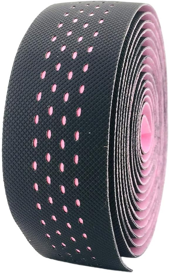 Tvoip 2 Rolls Soft Road Bike Bicycle Handlebar Cork EVA PU Bar Tape Professional Cycling Damping Anti-Vibration Wrap