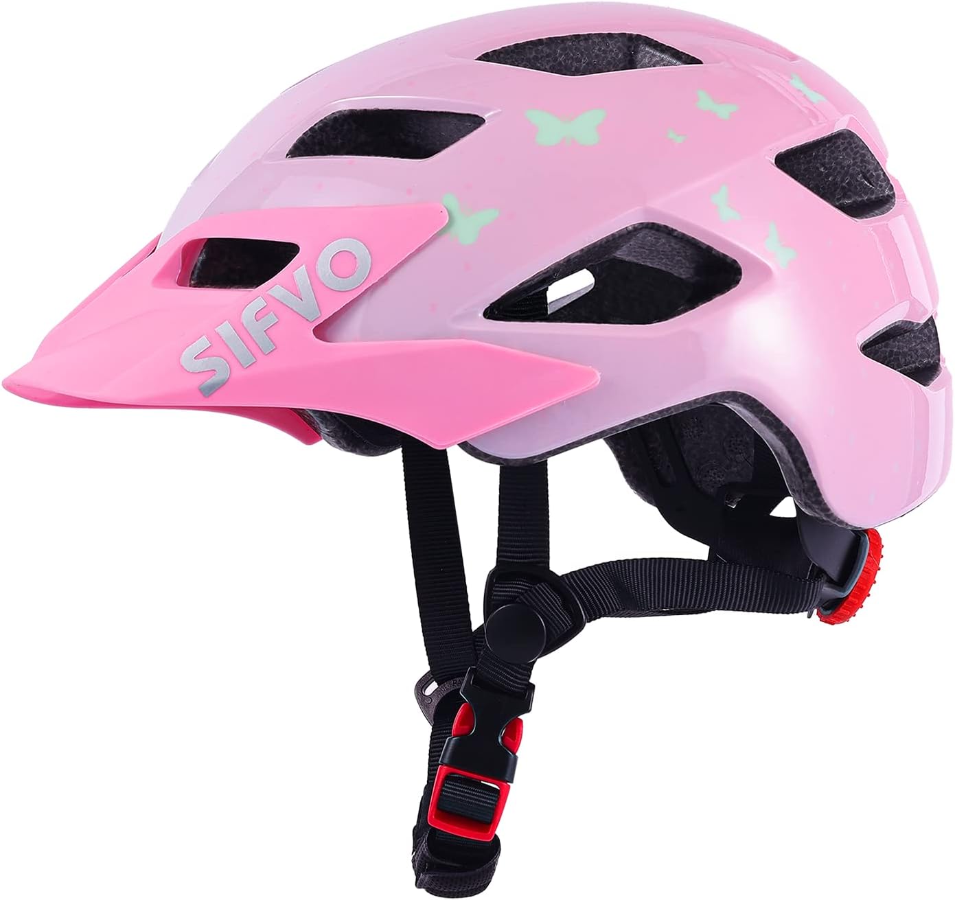 Kids Helmet, SIFVO Kids Bike Helmet Boys and Girls Bike Helmet with Cool Visor Helmet for Kids 5-14