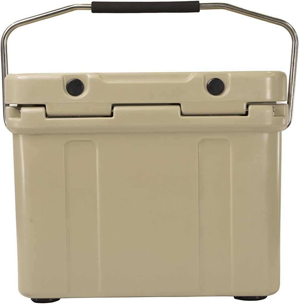 Mammoth Coolers Cruiser Series, Insulated Hard Ice Chest with Durable Double-Walled Rotomolded Construction, Great for On-The-Go Recreational Activities (Cruiser 20, Tan)