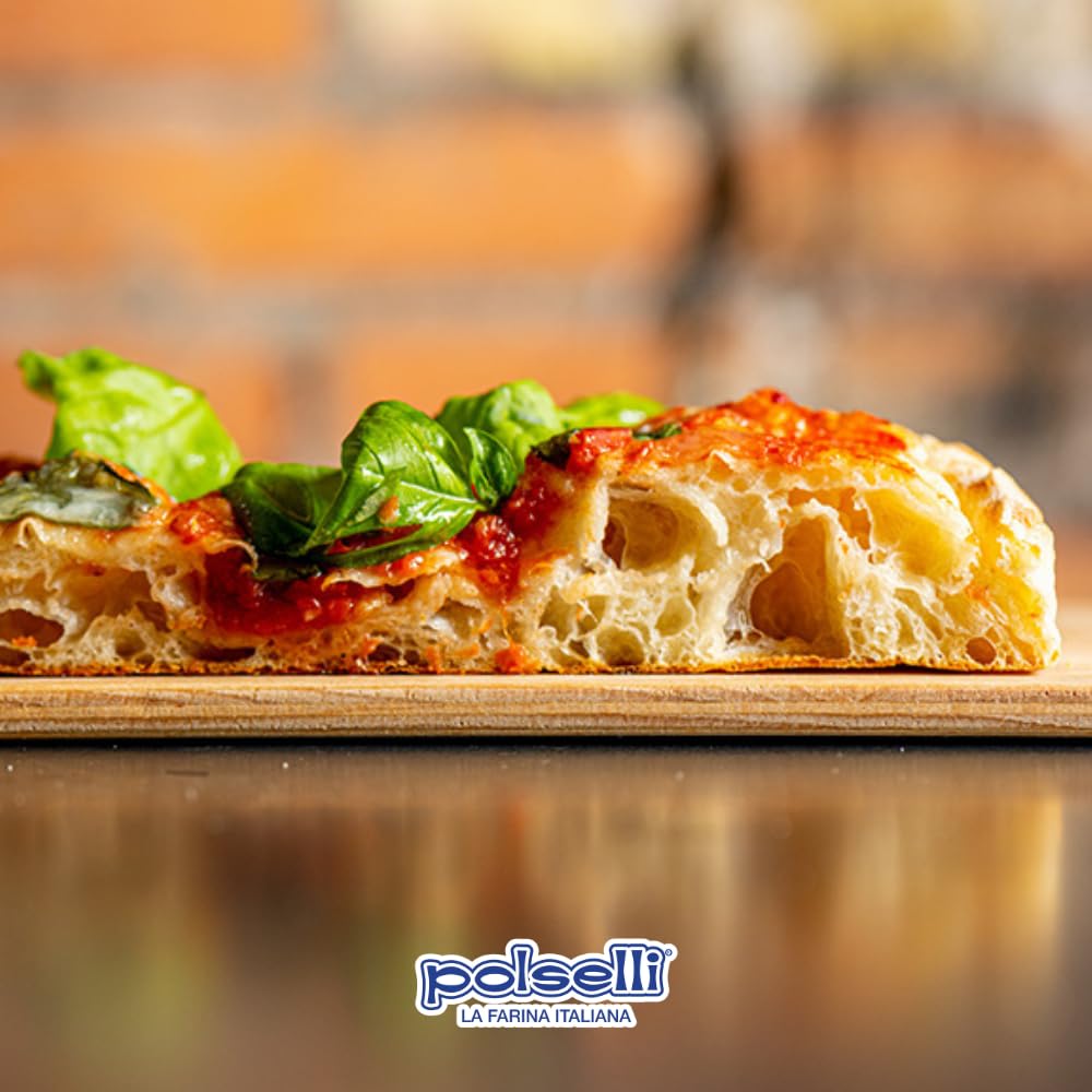 POLSELLI Semola Flour, Semolina Rimacinata Di Grano Duro, 1 kg (2.2 lbs)