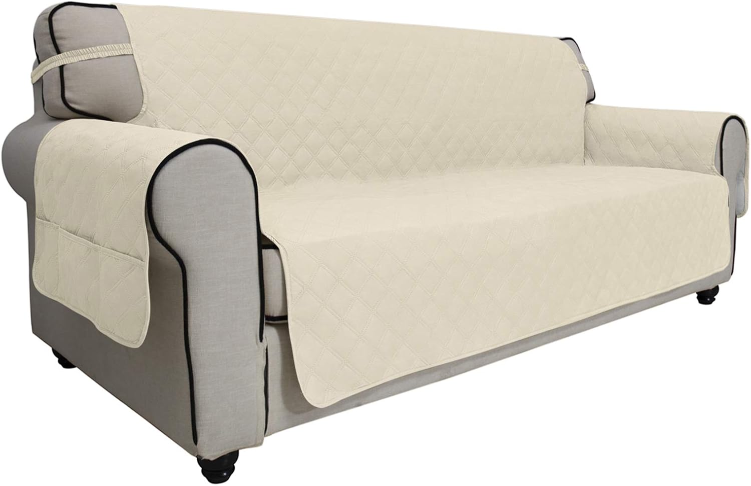 Easy-Going Waterproof Non-Slip Couch Cover, Small Recliner, Chocolate