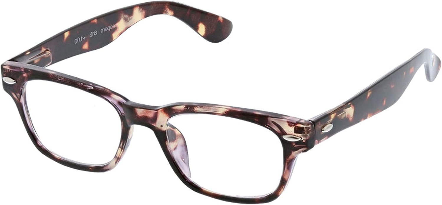 Peepers Reading Glasses for Men & Women +1.50, Tortoise, Clark Focus
