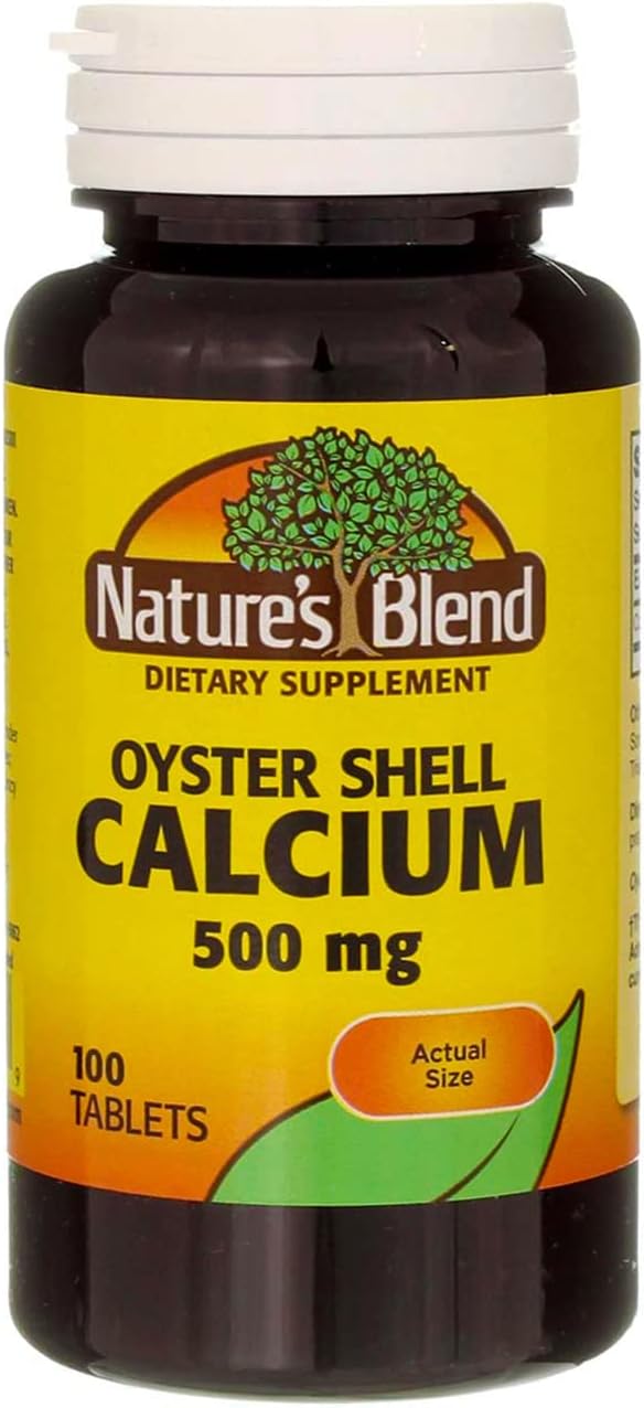 Nature's Blend Oyster Shell Calcium 500 mg 100 Tabs (1683)