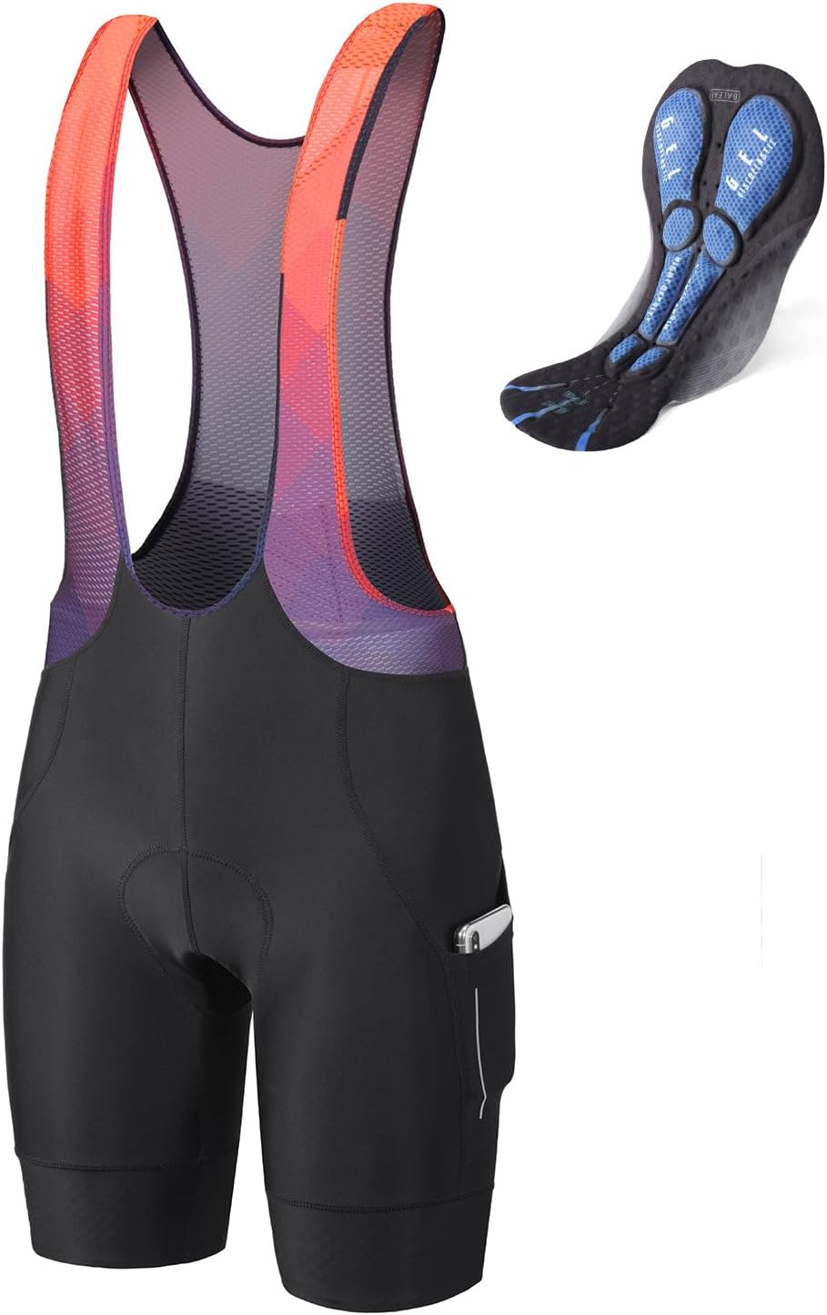 baleaf Mens 4D Padded Cycling Bib Shorts Bicycle Biking Bibs