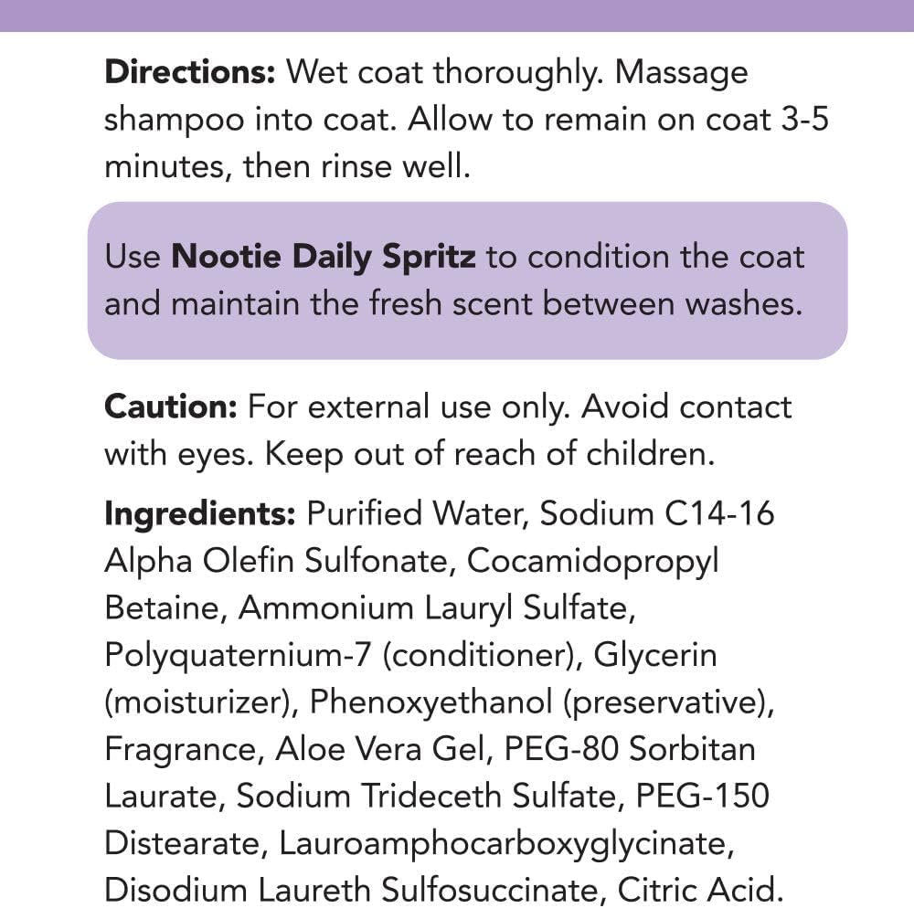 Nootie Cucumber Melon Pet Shampoo for Dogs & Cats, Gentle Oatmeal Formula | 16 oz, dog wash for sensitive skin, helps relieve dry itchy skin for dogs, natural ingredients, cleans & conditions