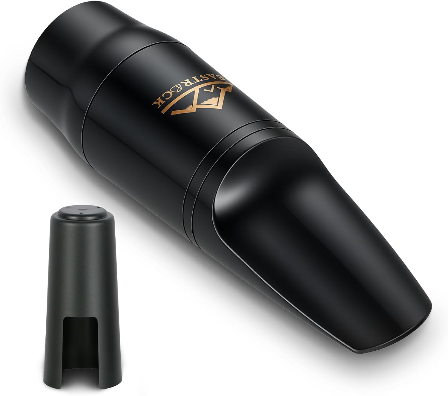 EASTROCK Alto Saxophone Mouthpiece Kit with Cap, Durable ABS Sax Mouthpiece for Alto Sax, Easy-Blowing Design for Beginners Students and Practice