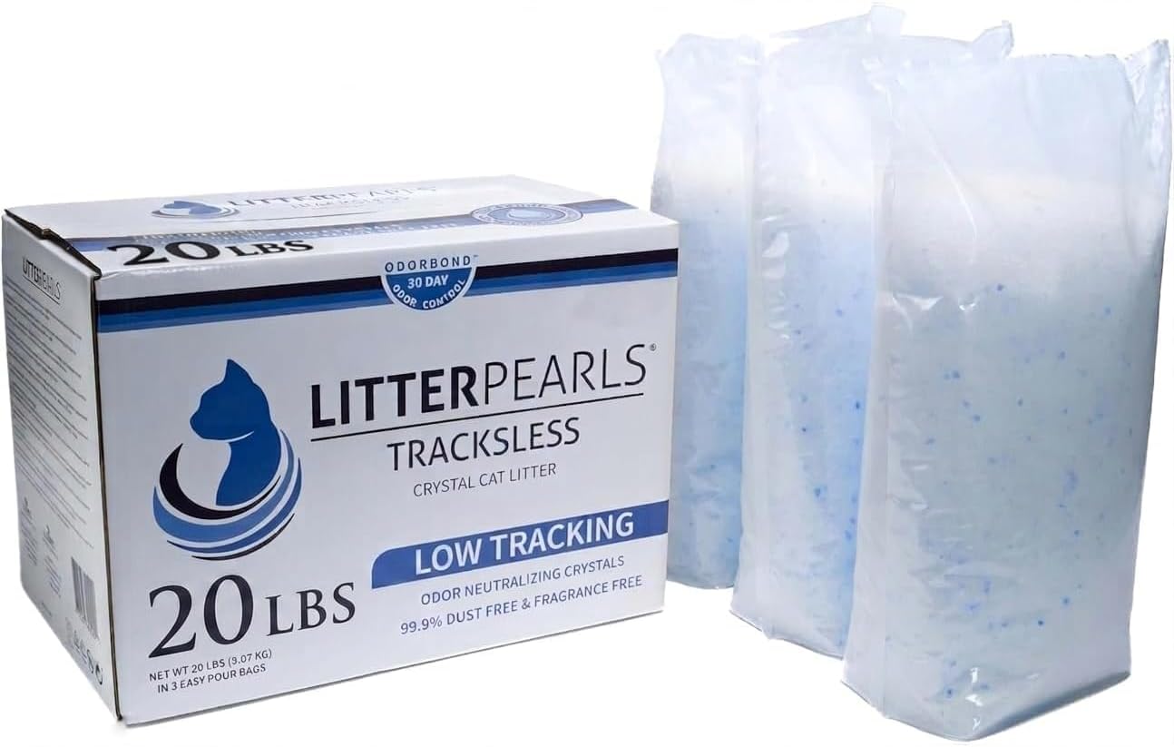 Litter Pearls TracksLess Low-Tracking 30-Day Odor Control Litter 20lbs