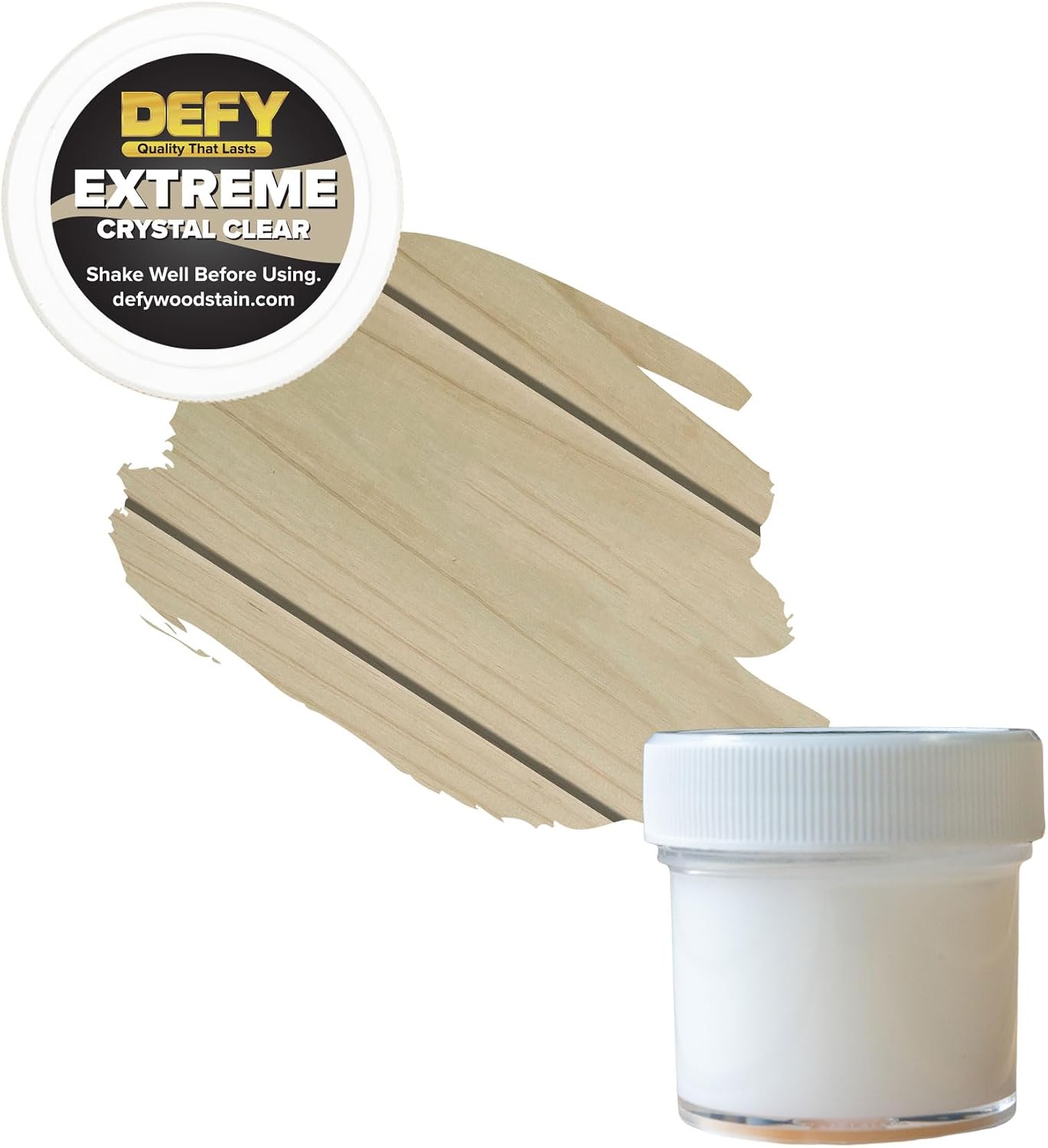 DEFY Extreme Wood Stain and Sealer in One - 1 Gallon Semi-Transparent Waterproof Coating for All Wood Types - Cedar Tone