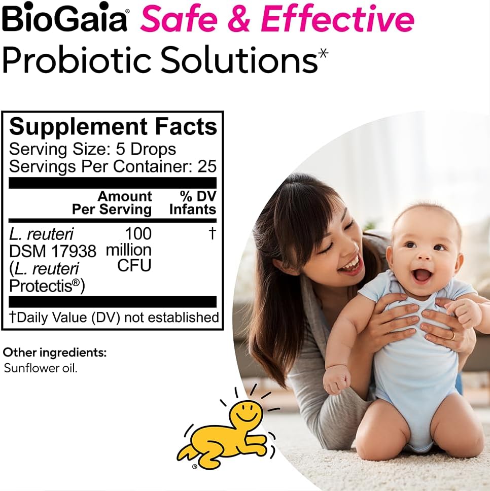 BioGaia Protectis Probiotic Drops for Baby (Children) Colic 5ml Safe & Effective - Pack 2 x 5 ml by Pediact