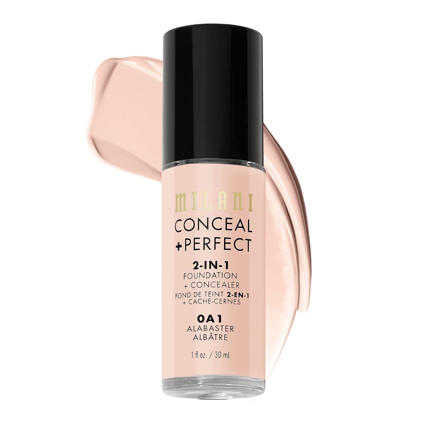 Milani Conceal + Perfect 2-in-1 Foundation + Concealer Makeup -13-Chestnut | Medium-To-Full Coverage, Natural-Matte Finish. Under Eye Corrector, Cover Redness & Imperfections. Waterproof & Sweat-Proof.