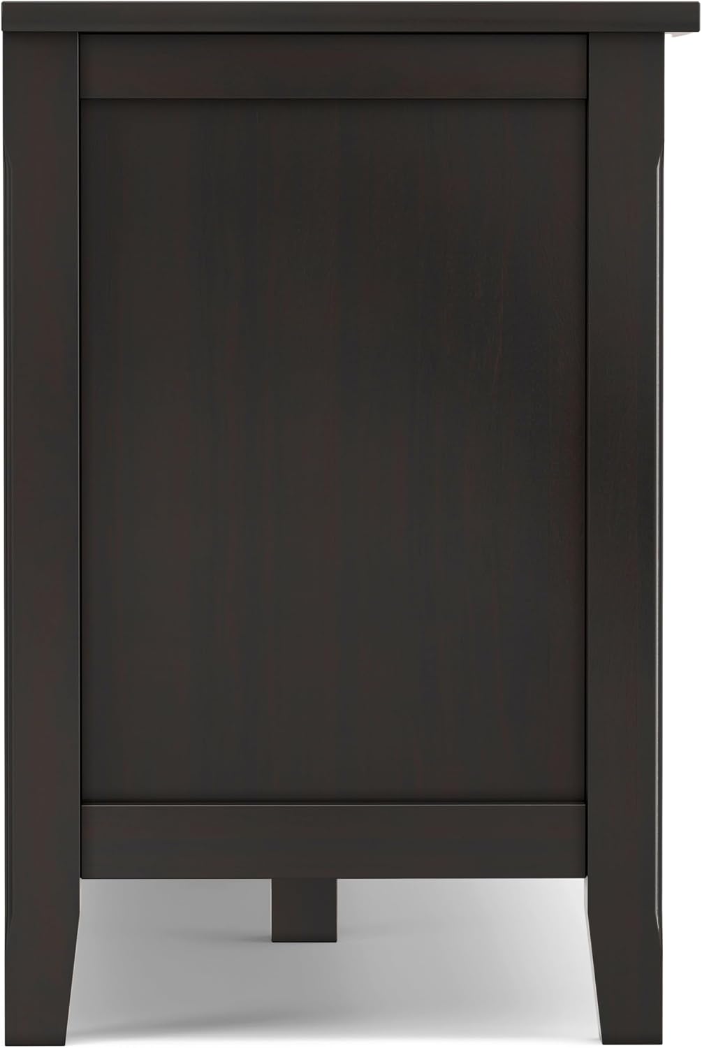 SIMPLIHOME Warm Shaker 47" Wide Solid Wood TV Stand in Light Golden Brown