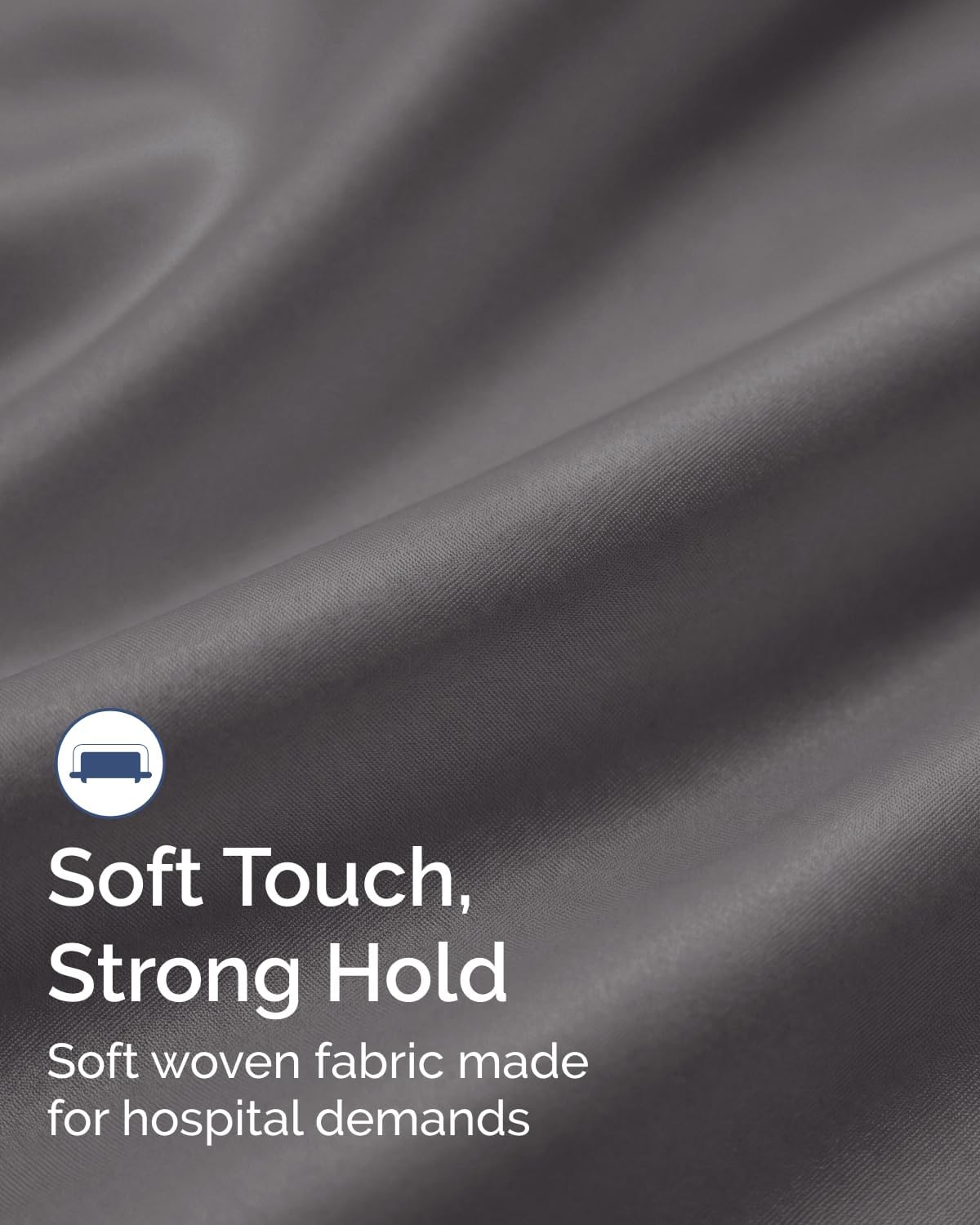 Fitted Hospital Bed Sheet - Hospital Bed Sheets for Home Use - Dark Grey | Ultra-Soft Brushed Microfiber Bedding with 16 Inch Deep Pockets, Extra Long 36 x 84 Fit, Breathable, Cooling and Wrinkle Free