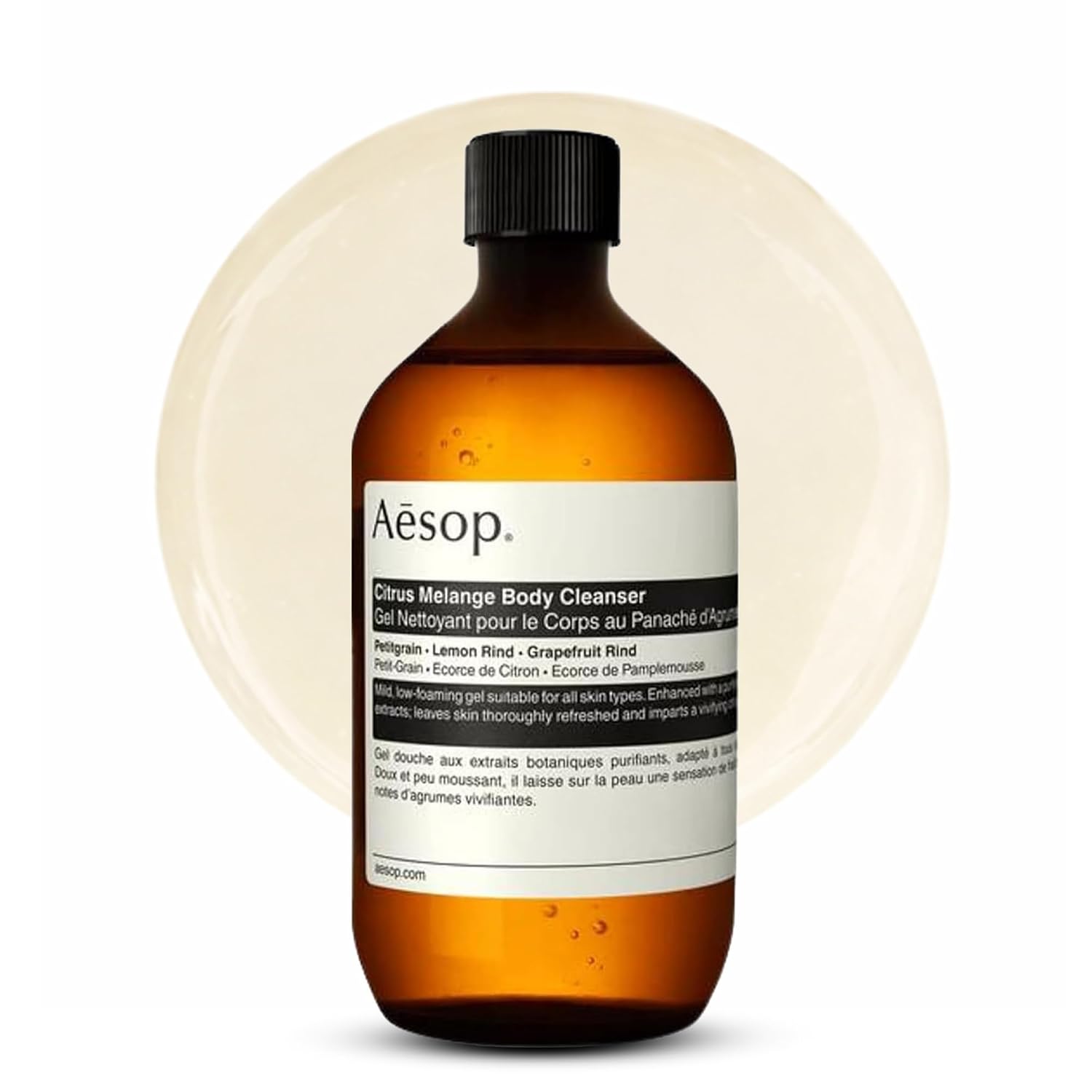 Aesop Geranium Leaf Body Cleanser | Gentle Shower Gel with Geranium, Mandarin and Bergamot Essential Oil Blend to Refresh & Balance Skin | 500 mL / 16.9 oz
