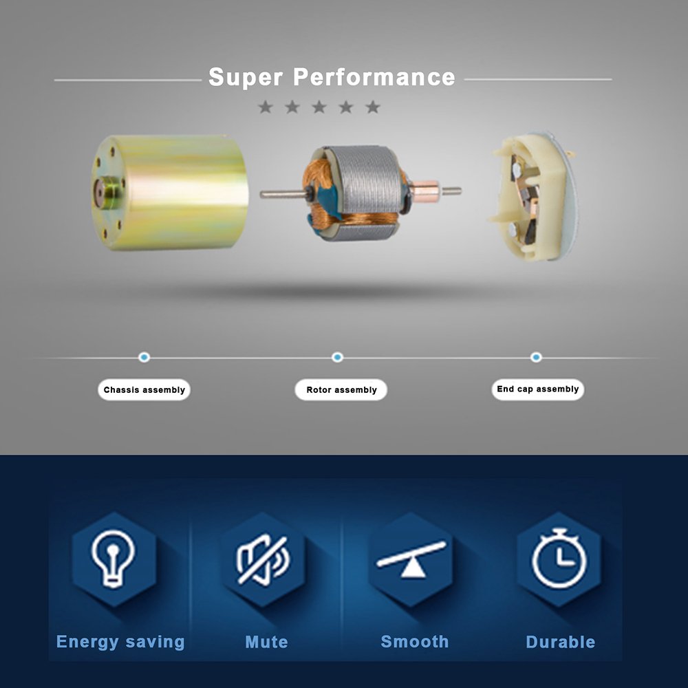 DC 12V 200RPM Gear Motor High Torque Electric Micro Speed Reduction Geared Motor Centric Output Shaft 37mm Diameter Gearbox