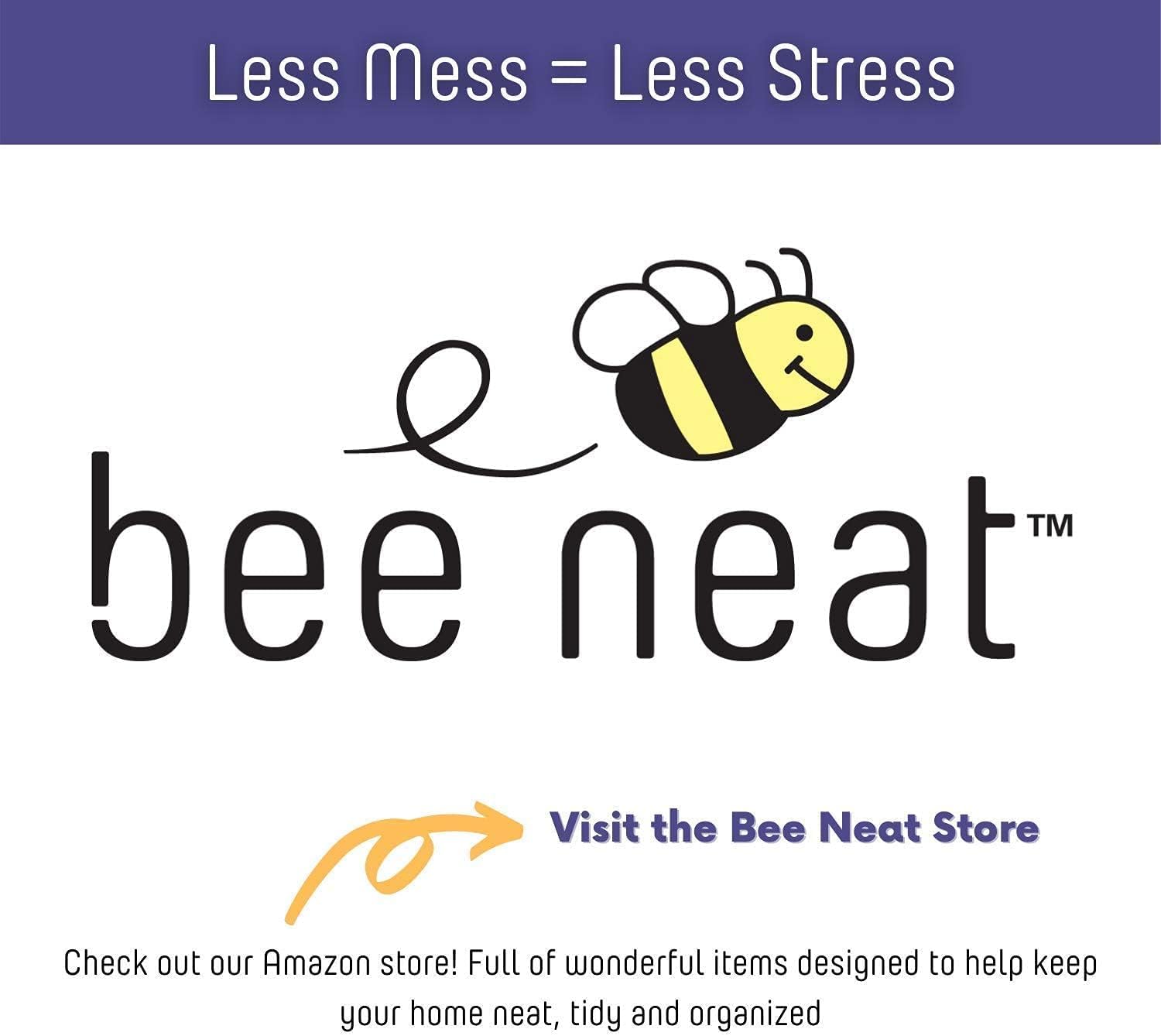 Bee Neat Heavy Duty Bed Riser with USB Outlet, Furniture Lift 7.25" 4 Pack