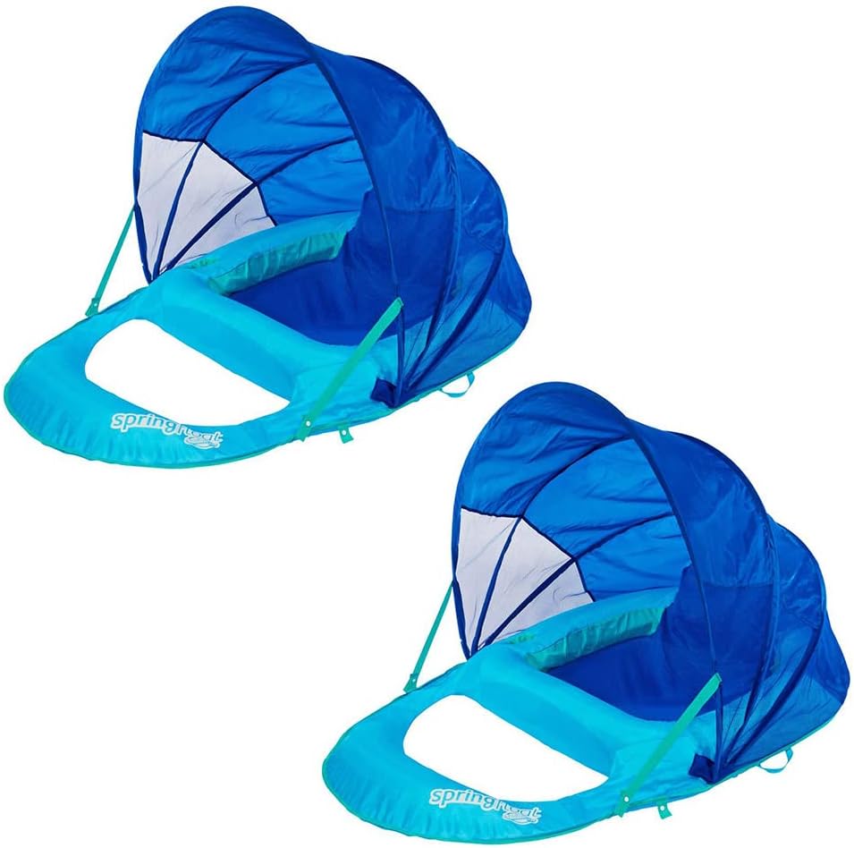 SwimWays Spring Float Recliner XL 2 Pack , Blue