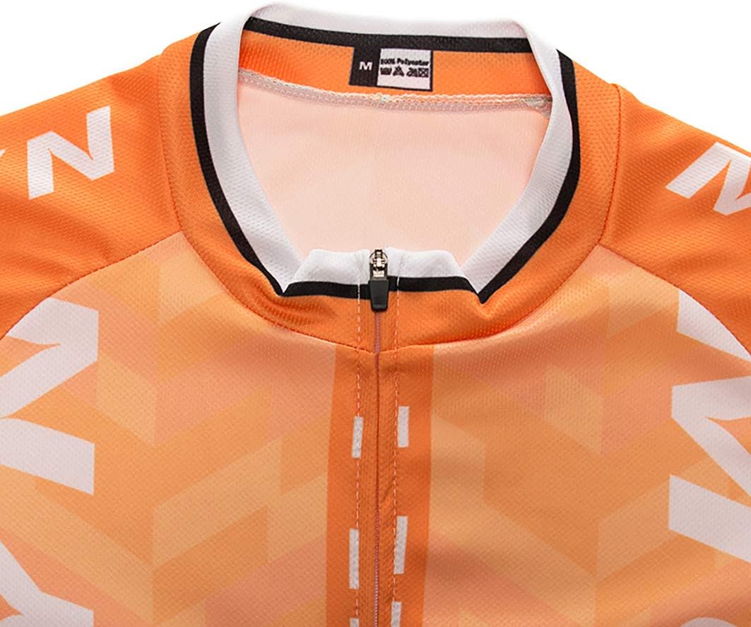 Men's Quick-Dry Cycling Jersey Set Road Bike Bicycle Shirt + Bib Shorts with 9D Gel Pad MTB Riding Clothing Kit