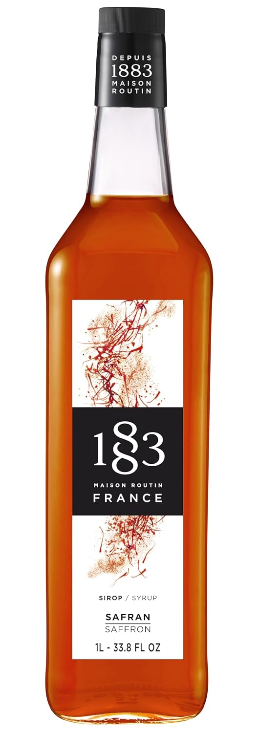 1883 Maple Syrup for Drinks, Made in France, 1 Liter Glass Bottle