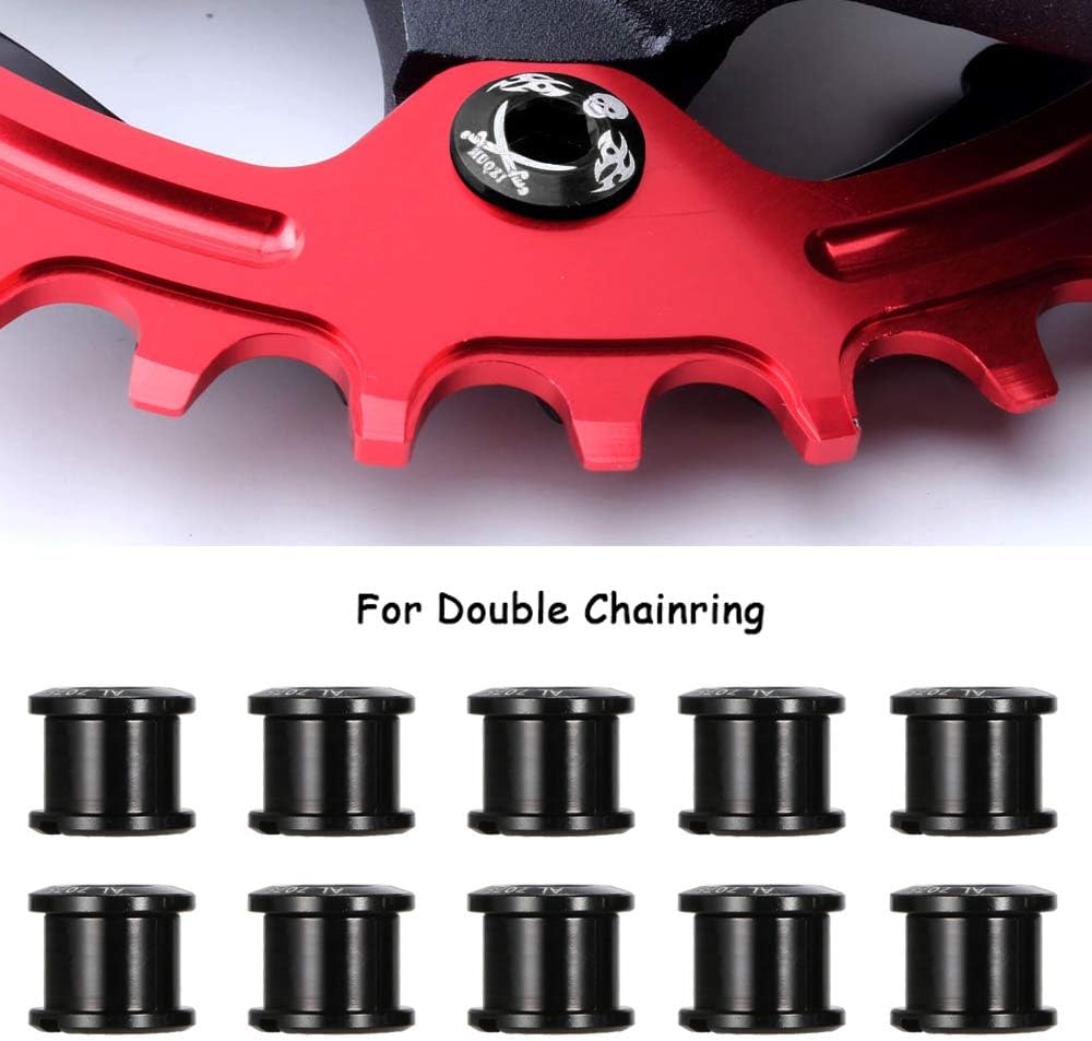 Saiper 10pcs Double Chainring Bolts M8 Chain Ring Bolts