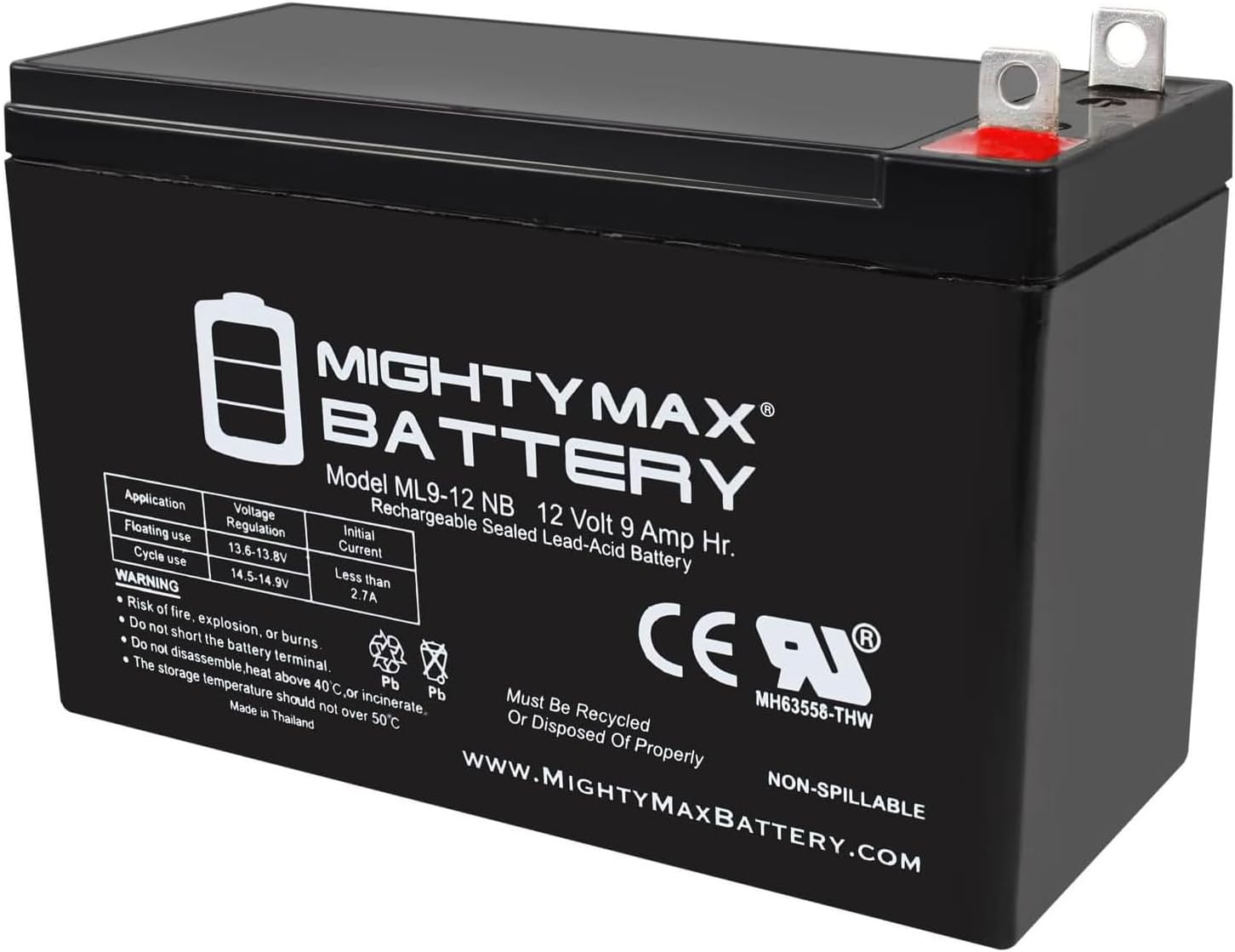 Mighty Max Battery 12V 9AH Battery Replacement for Generac XG8000 Portable Generators