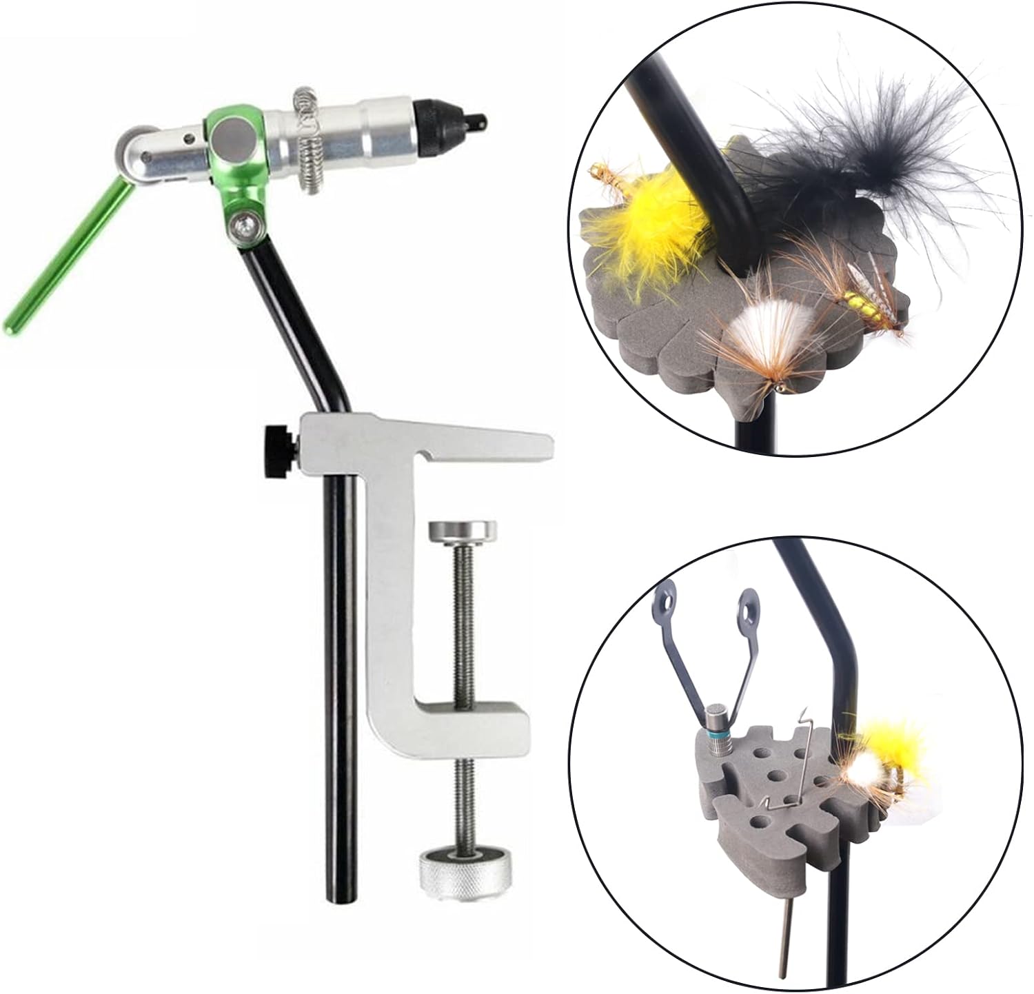 M MAXIMUMCATCH Maxcatch Rotary Fly Tying Vise Alloy Travel Vise