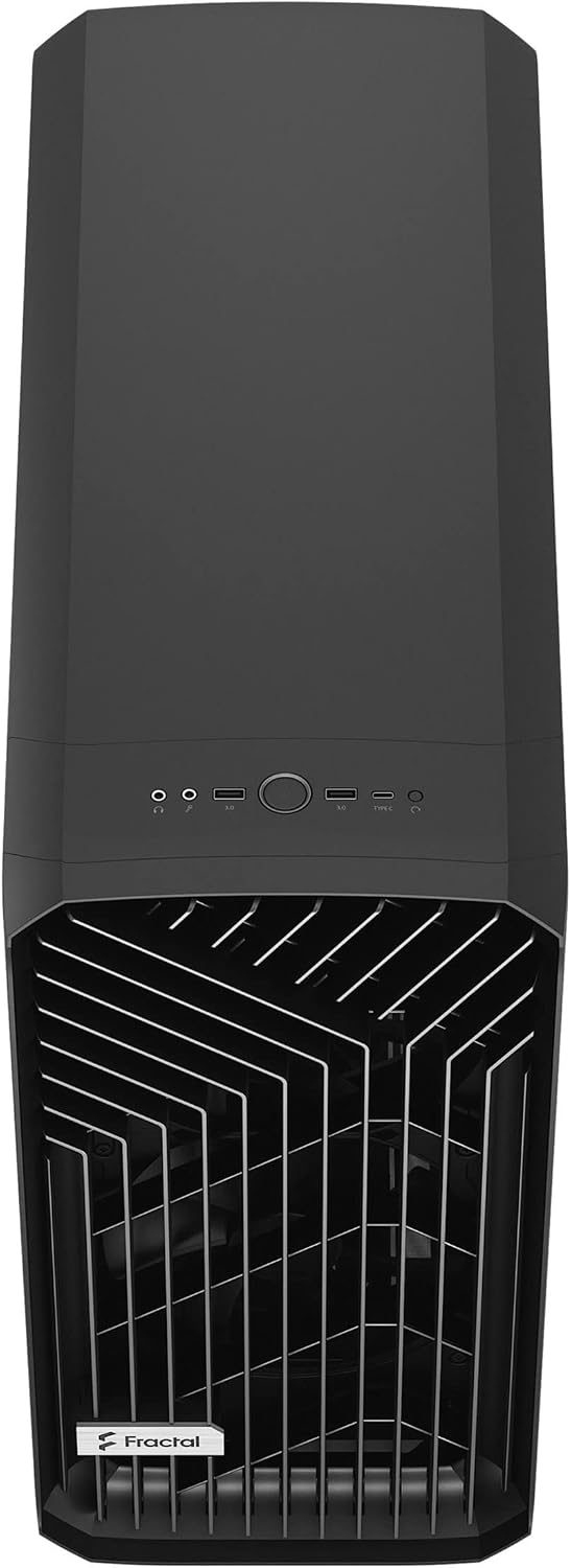 Fractal Design Torrent Black - Light Tint Tempered Glass Side Panel - Open Grille for Maximum air Intake - Two 180mm PWM and Three 140mm Fans