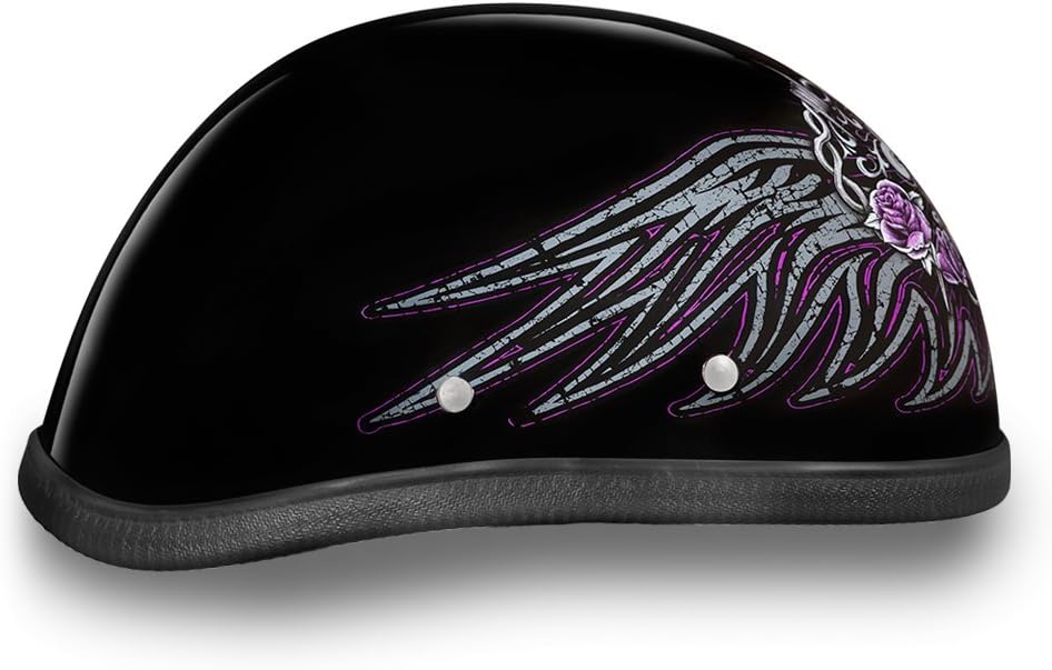 Daytona Helmets Graphics Bicycle Helmets for Men - Novelty Half Helmet with Breathable Liner - Retro Skull Cap – Eagle Headgear with Head Wrap