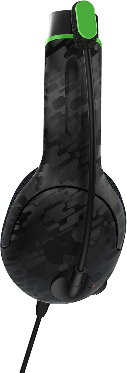 PDP Gaming AIRLITE Xbox Headset with Noise-Cancelling Microphone, Licensed Microsoft Series X|S, Xbox One Accessories, PC/Windows 10/11, Lightweight Wired Power Stereo headphones - Black