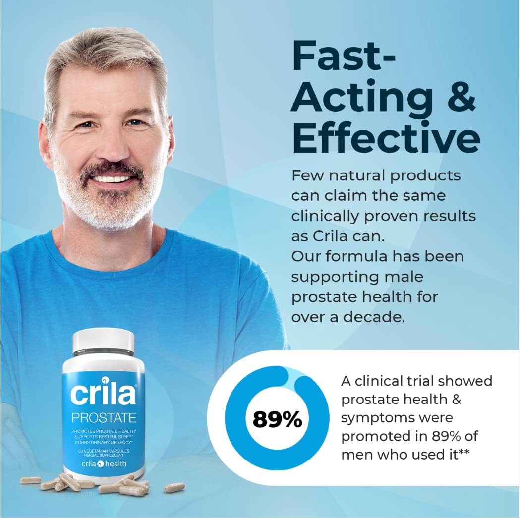 CRILA Saw Palmetto Alternative | Natural Crinum Latifolium Prostate Dietary Supplement I 2 Month Supply | Nighttime Prostate for Men*, Mens Sleep* | Patented Prostate Support