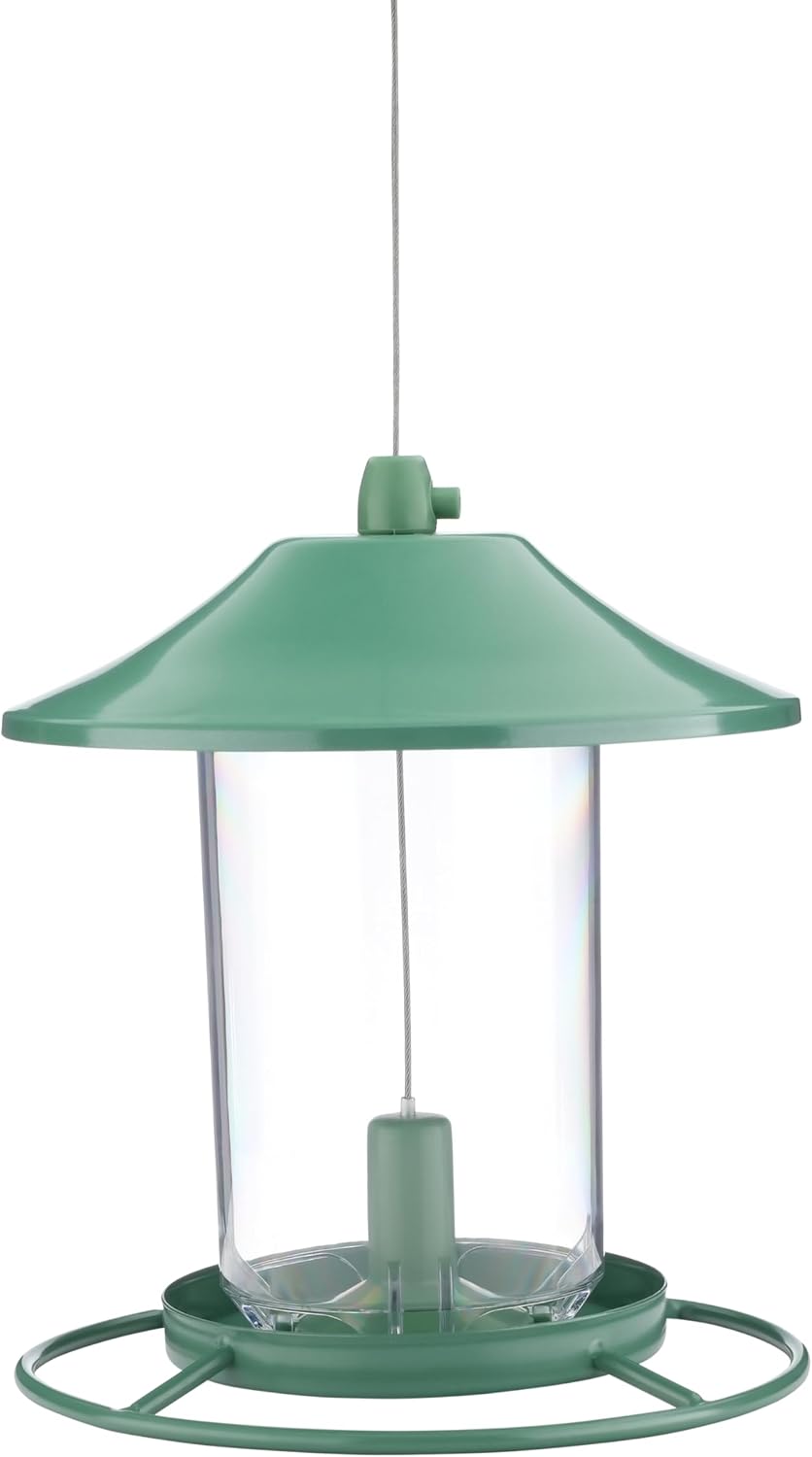 Perky-Pet 312G Green Sparkle Panorama Bird Feeder - 2 Pack