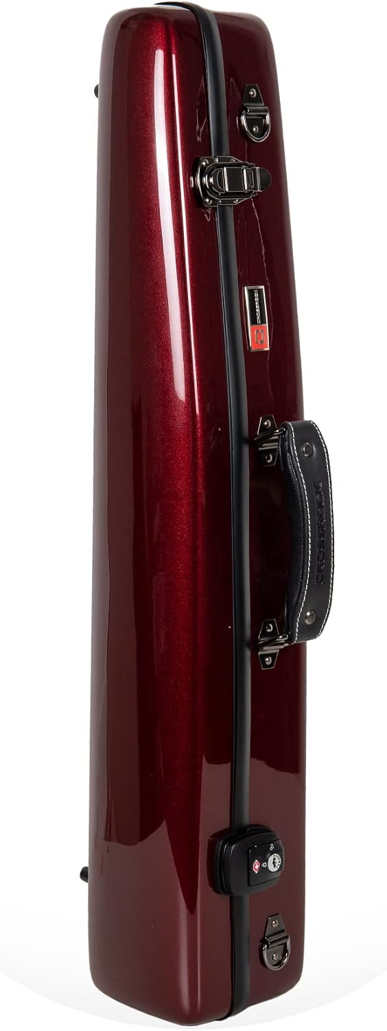 Crossrock Alto Saxophone Case-Fiberglass Hardshell with Backpack Straps in Blue