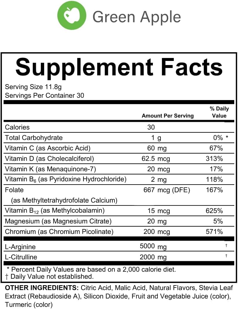 Fenix L-Arginine Complete 5000mg Nitric Oxide Booster, Pineapple