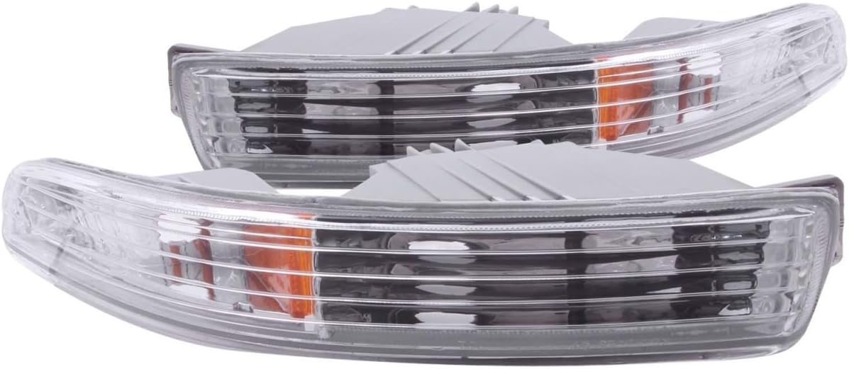 ANZO USA 511020 Clear Lens Front Bumper/Turn Signal Light Set