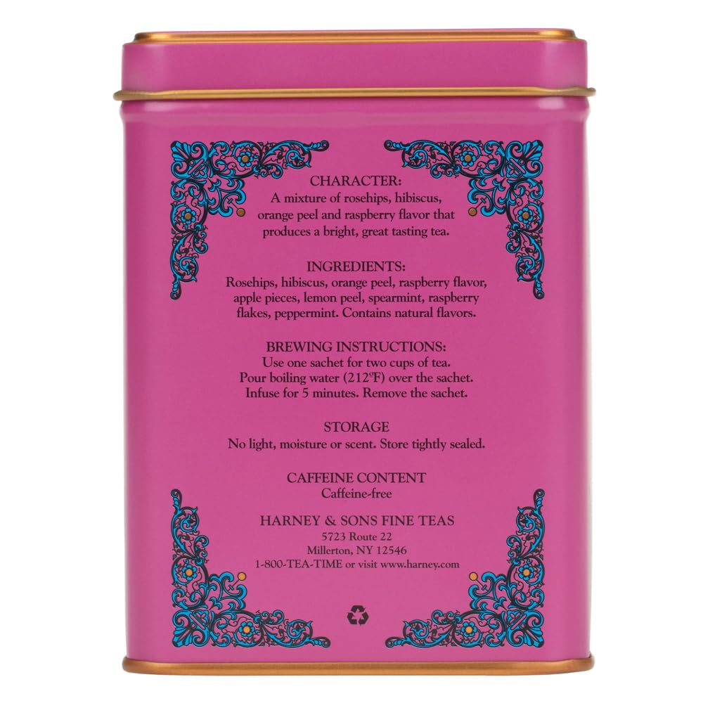 Harney & Sons HT Organic Supreme Green Tea, 20 Sachets, Tea Tin | Organic green tea with 20 sachets in a reusable tea tin. Caffeinated.