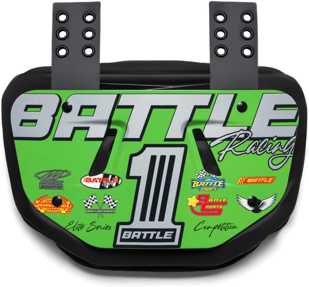 Battle Sports Novelty Football Back Plate, Kids, Adults