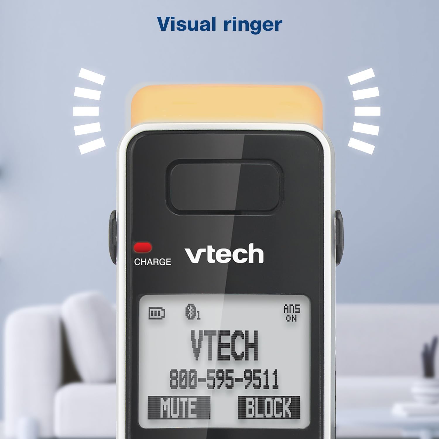 VTech IS8151-5 Super Long Range 5 Handset DECT 6.0 Cordless Phone for Home with Answering Machine, 2300 ft Range, Call Blocking, Bluetooth