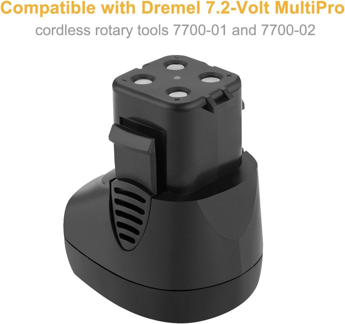 Shentec 2-Pack 3.5Ah 7.2V Battery Compatible with Dremel 757-01