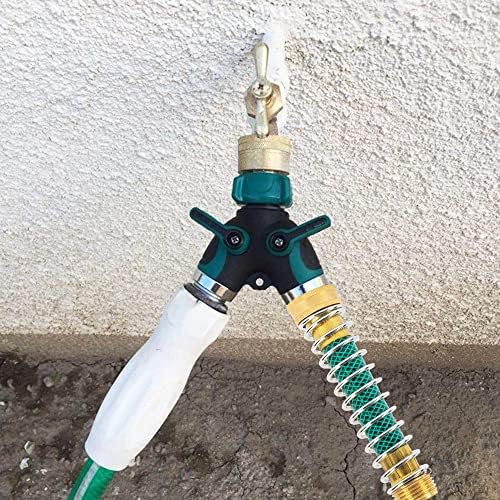 Hourleey Garden Hose Protector, Hose Extension Adapter with Coil Spring, 2 Pack