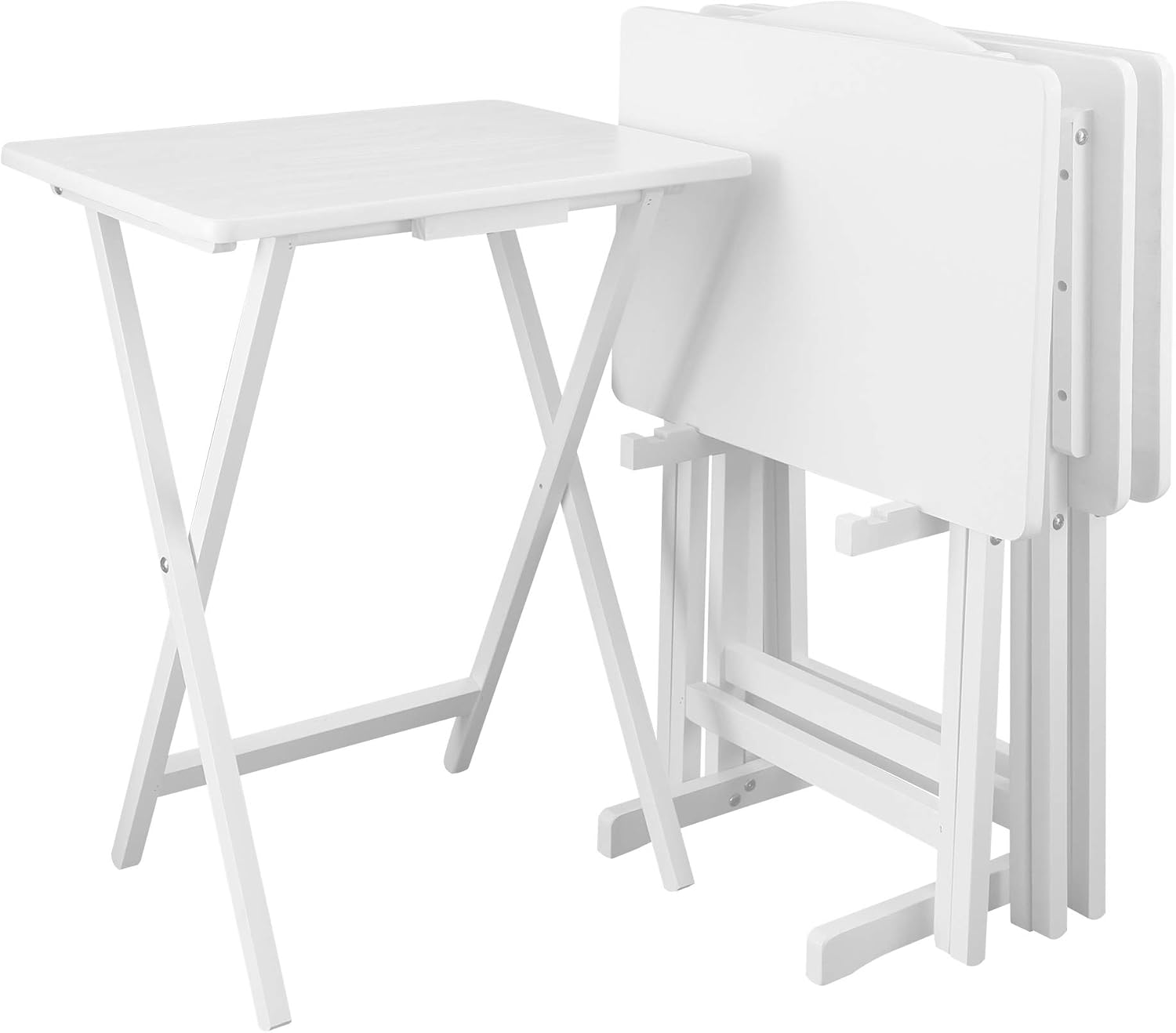 Casual Home 5 Piece Tray Table Set, Espresso