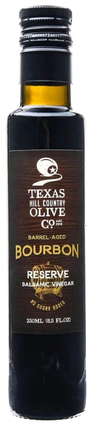 White Lemon Balsamic Vinegar - Gourmet Barrel Aged Infused Balsamic Vinegar - Great for Dressing Dipping Glazing - No Artificial Flavors or Added Sugar - Made in Texas (8.5 oz)