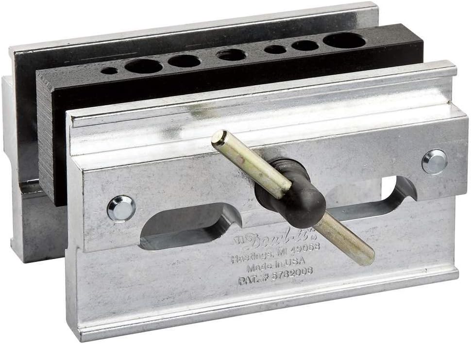 Complete Dowel Jig Kit w/ 3/16", 1/4", 5/16", 3/8", 7/16" & 1/2" Sizes – Woodworking Kit Includes Self Centering Dowel Jig, Titebond Wood Glue