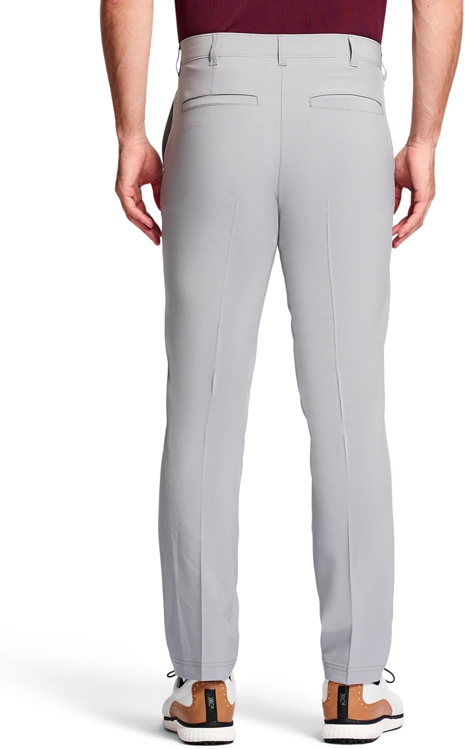 Izod Mens Golf Swingflex Straight-fit Flat-Front Pants